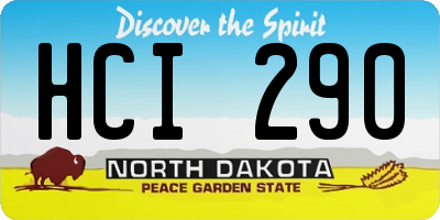 ND license plate HCI290