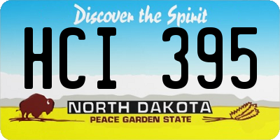 ND license plate HCI395