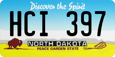 ND license plate HCI397