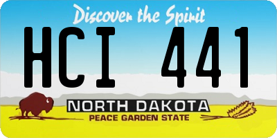 ND license plate HCI441