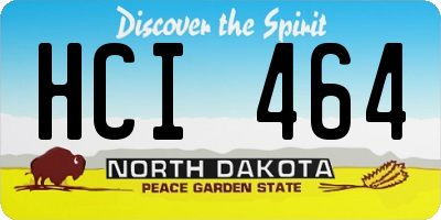 ND license plate HCI464