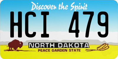 ND license plate HCI479