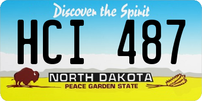 ND license plate HCI487