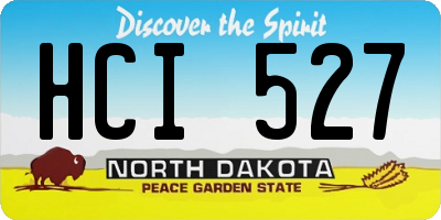 ND license plate HCI527