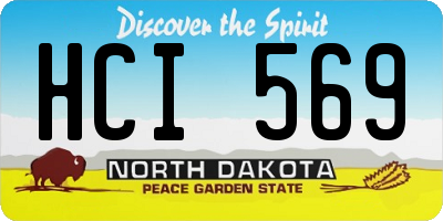 ND license plate HCI569