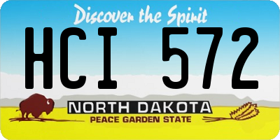 ND license plate HCI572