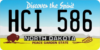 ND license plate HCI586