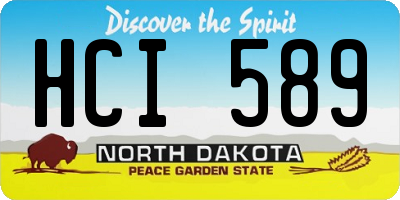 ND license plate HCI589