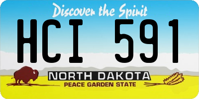 ND license plate HCI591