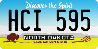 ND license plate HCI595