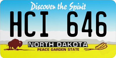 ND license plate HCI646