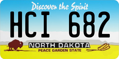 ND license plate HCI682