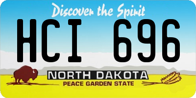 ND license plate HCI696