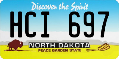 ND license plate HCI697