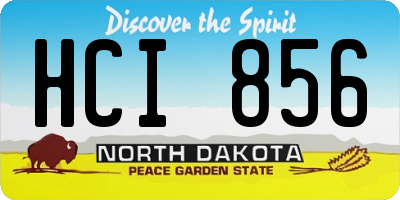 ND license plate HCI856