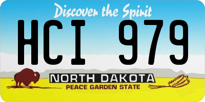 ND license plate HCI979