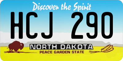 ND license plate HCJ290