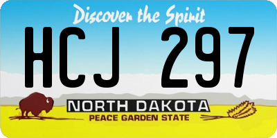 ND license plate HCJ297