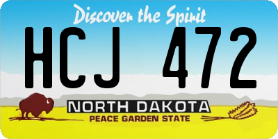 ND license plate HCJ472