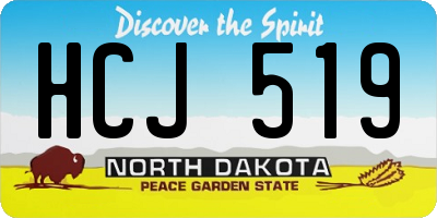 ND license plate HCJ519
