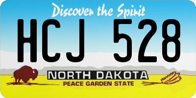 ND license plate HCJ528