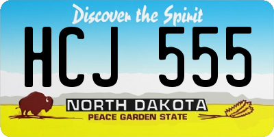 ND license plate HCJ555