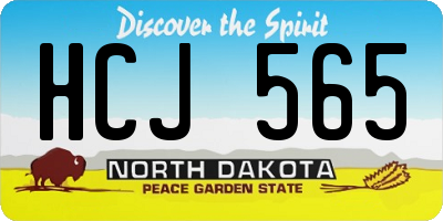 ND license plate HCJ565