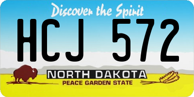 ND license plate HCJ572