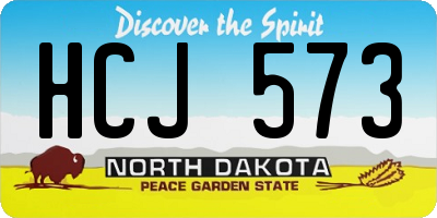 ND license plate HCJ573