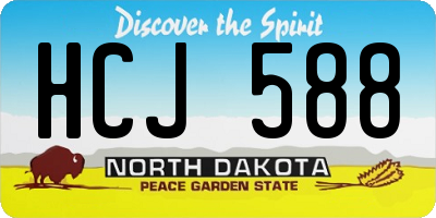 ND license plate HCJ588