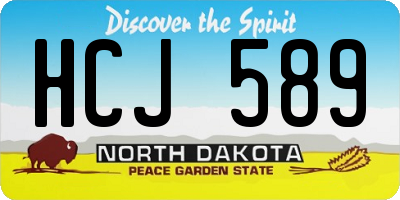 ND license plate HCJ589