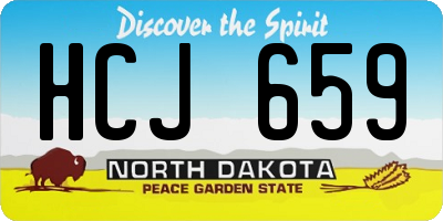 ND license plate HCJ659