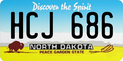 ND license plate HCJ686