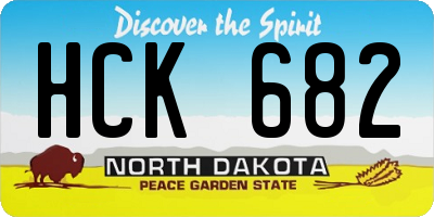 ND license plate HCK682