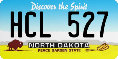 ND license plate HCL527