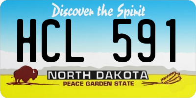 ND license plate HCL591