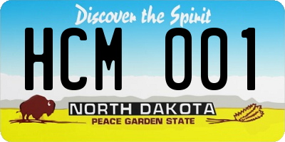 ND license plate HCM001