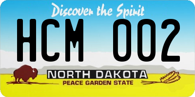 ND license plate HCM002