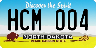 ND license plate HCM004