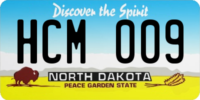 ND license plate HCM009