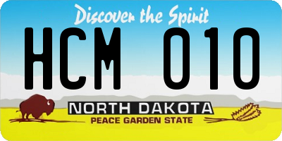 ND license plate HCM010