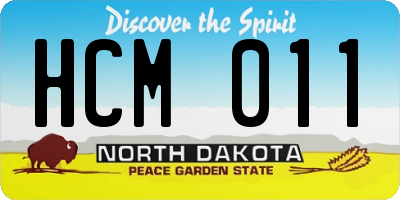 ND license plate HCM011