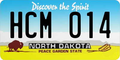 ND license plate HCM014