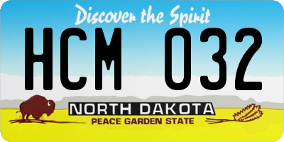 ND license plate HCM032