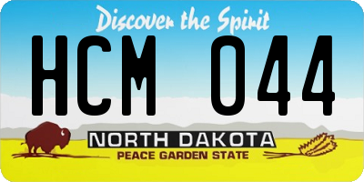 ND license plate HCM044