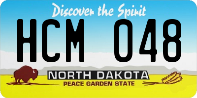 ND license plate HCM048