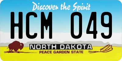 ND license plate HCM049