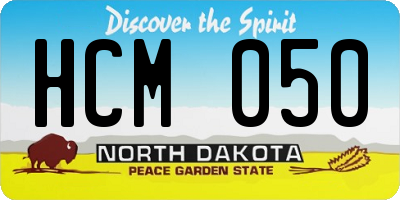 ND license plate HCM050