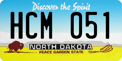 ND license plate HCM051