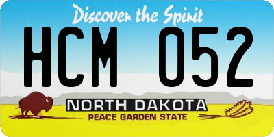 ND license plate HCM052